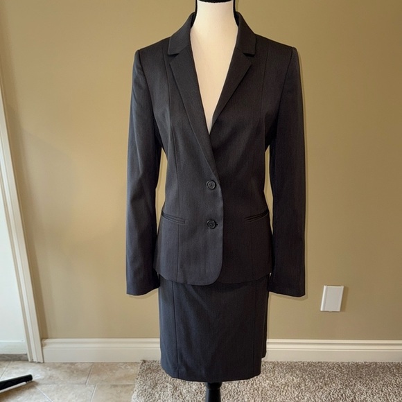 Anne Klein Blazer Gray Classic Lined Women’s Size 10 - Picture 4 of 12